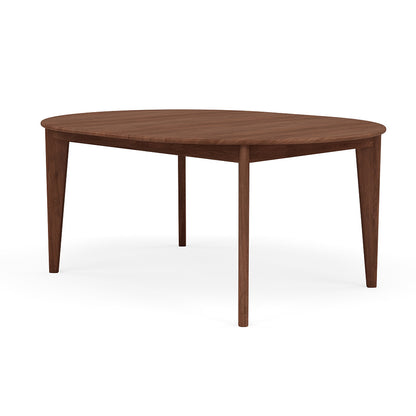 Jackson Round Extension Dining Table - Solid Walnut - 130cm-170cm