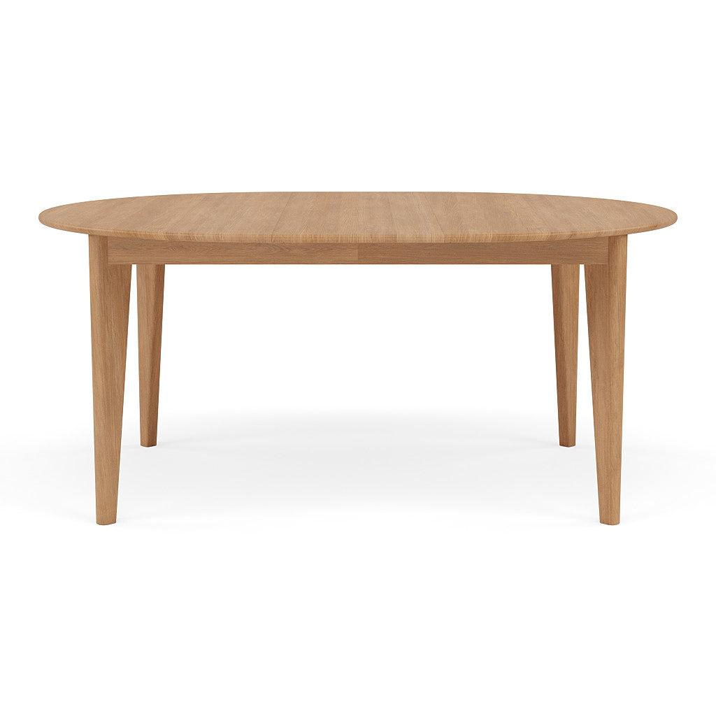 Jackson Round Extension Dining Table - Solid Oak - 130cm-170cm