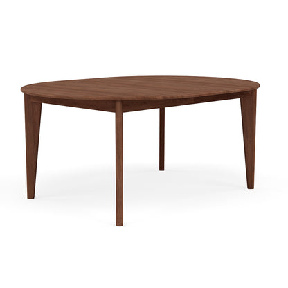 Jackson Round Extension Dining Table - Solid Walnut - 130cm-170cm