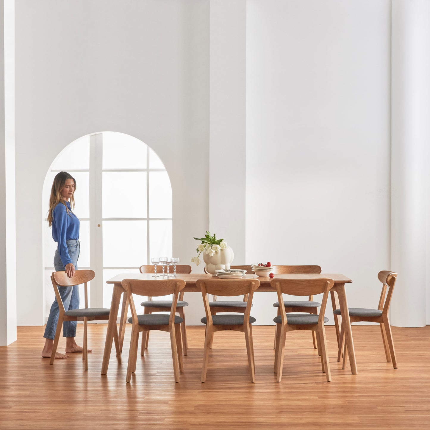 Magnus Extension Dining Table - Solid Oak