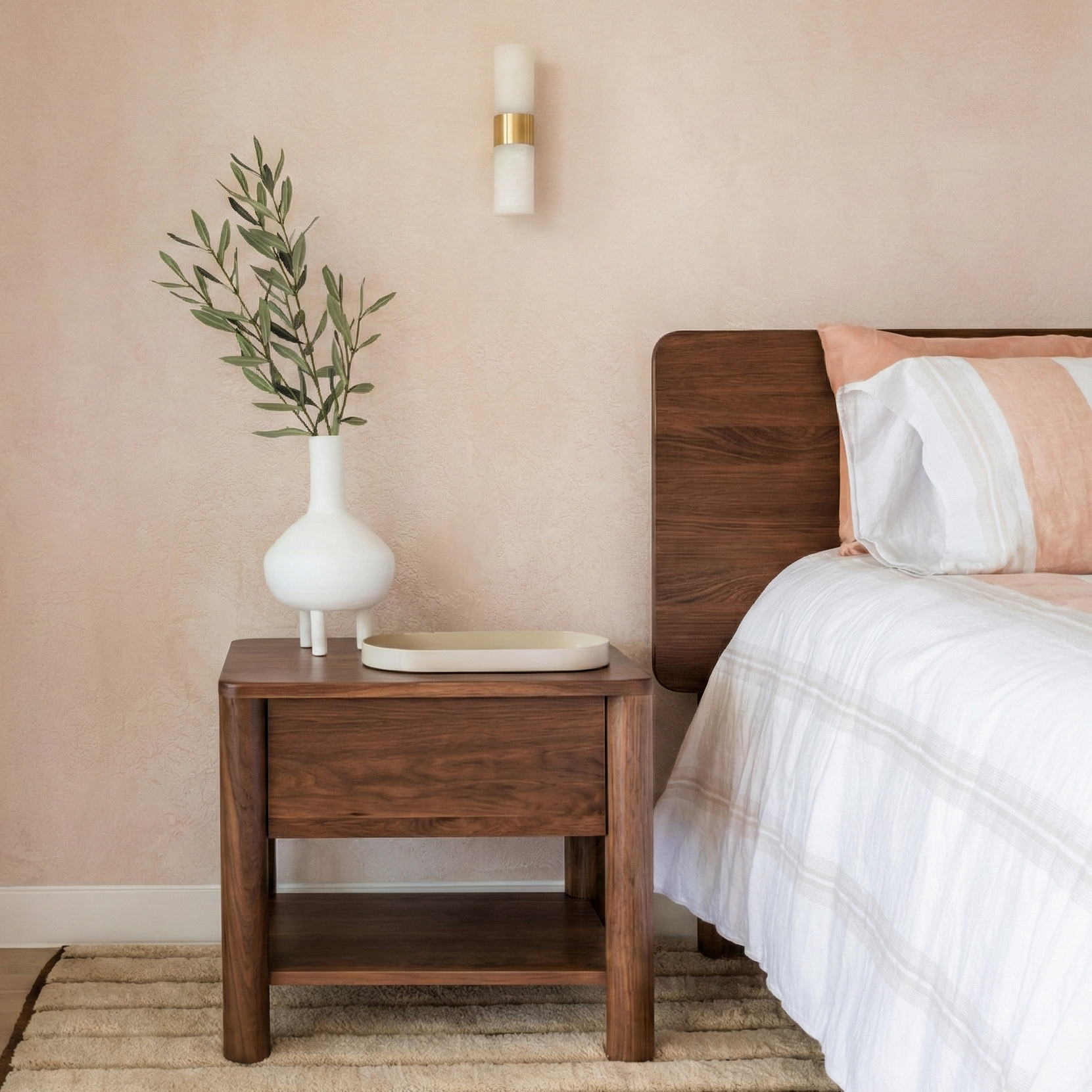 Walnut Bedside Tables