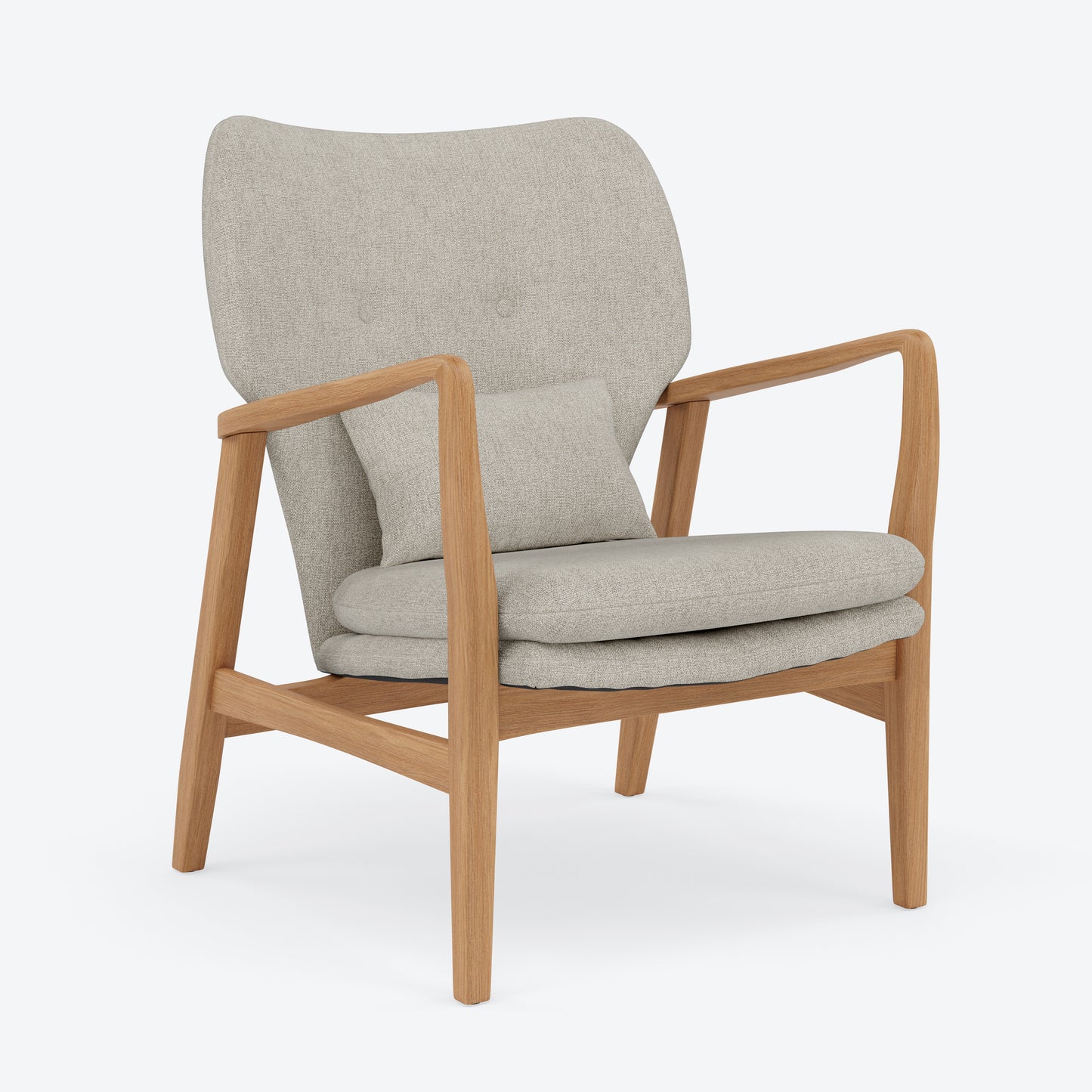 Franz Armchair - Solid Oak - Fabric
