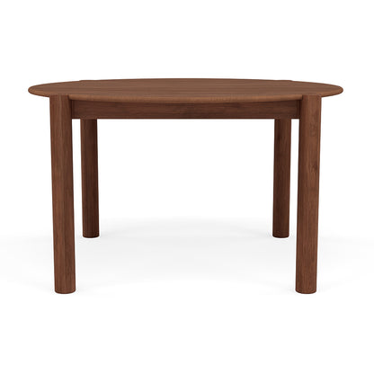 Olivia Round Extension Dining Table - Solid Walnut - 130cm-170cm