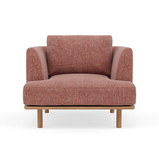 Anika Solid Oak Armchair | Sienna Fabric | Living Room | LI6AEO