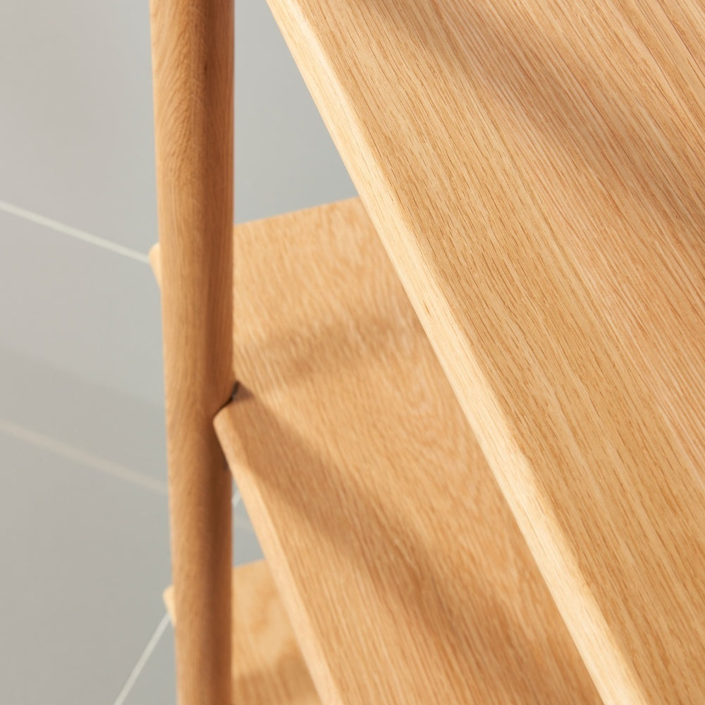 Olivia Modular Shelf - 6 Shelves Triple Width - Solid Oak