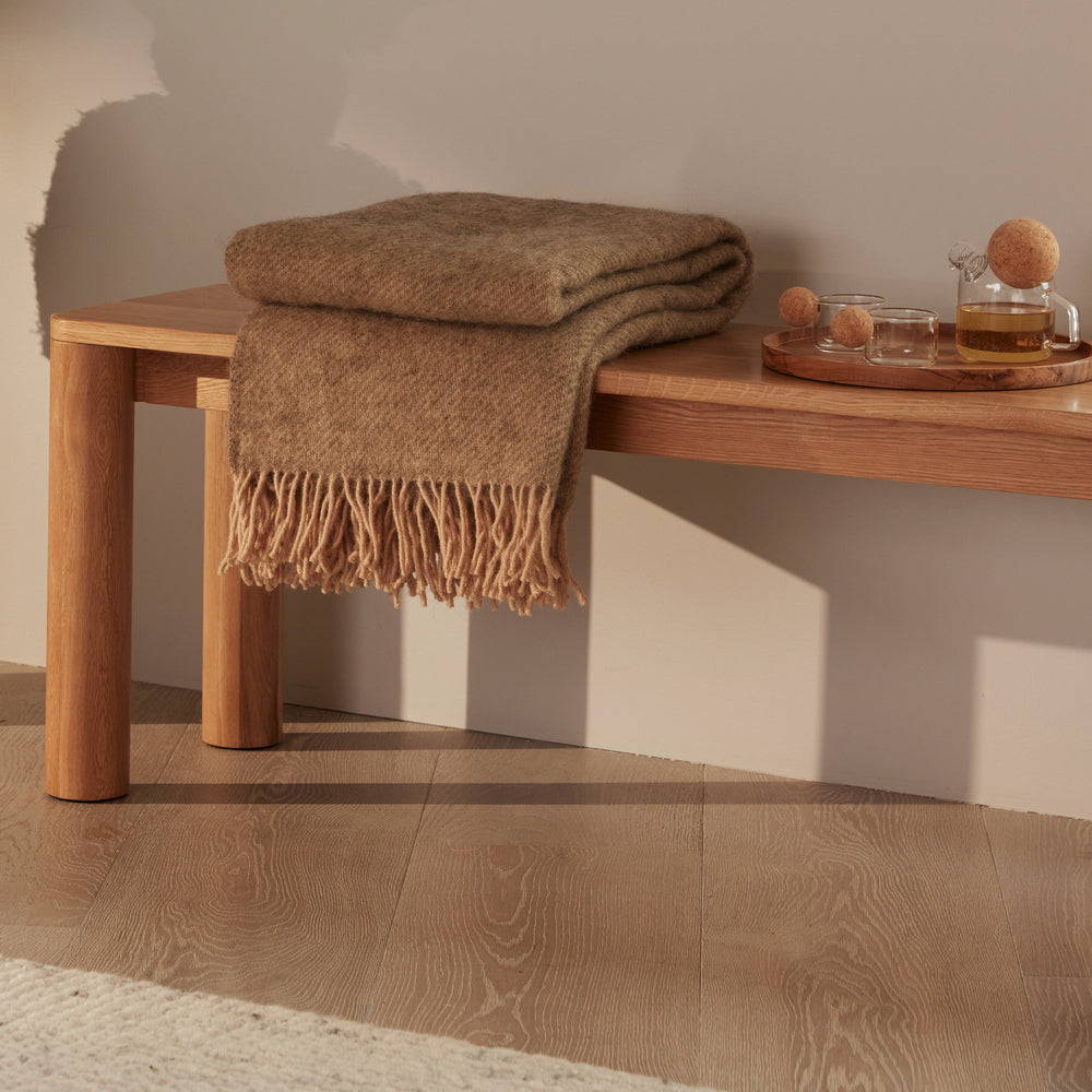 Otto Solid Oak Bench - 140cm