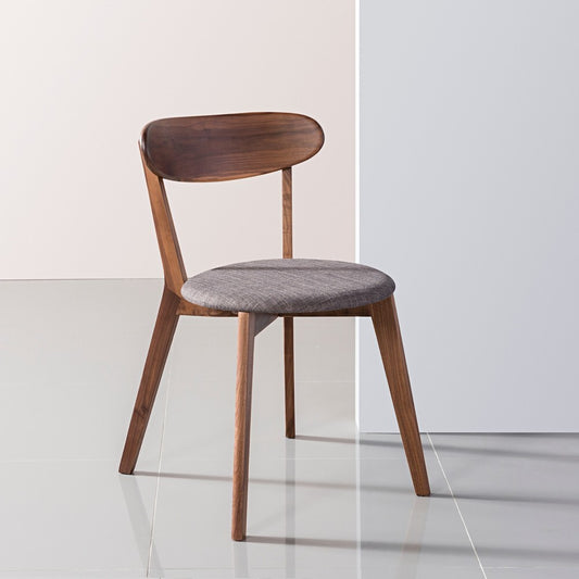 Henrik Dining Chair - Solid Walnut - Original Fabric Seat