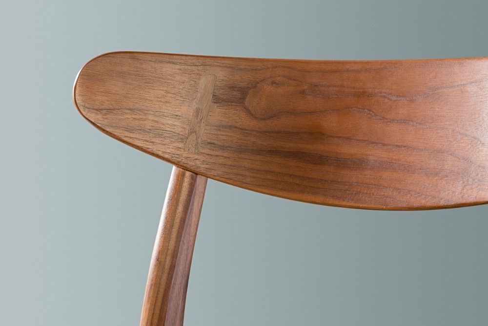 Astrid Solid American Walnut Dining Chair - Walnut Seat