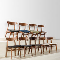 Astrid Solid American Walnut Dining Chair - Walnut Seat