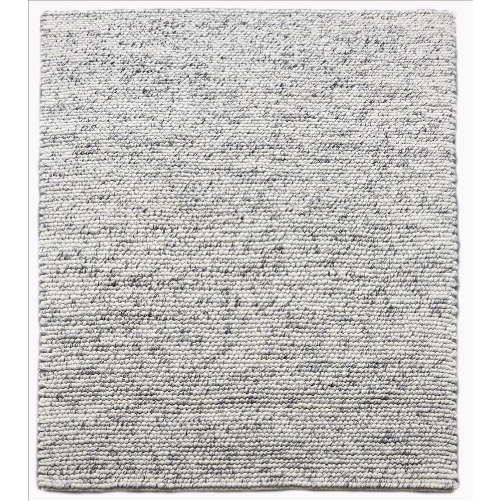 Layla Handwoven Loop Pile Wool Rug - Marbled Grey - 200 x 290cm