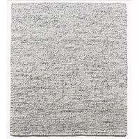 Layla Handwoven Loop Pile Wool Rug - Marbled Grey - 200 x 290cm
