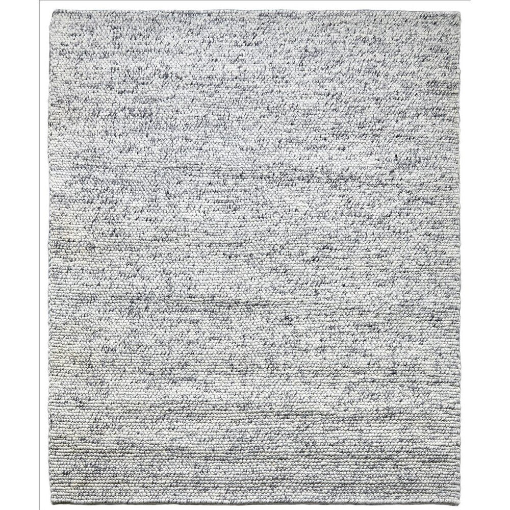 Layla Handwoven Loop Pile Wool Rug - Marbled Grey - 300 x 400cm