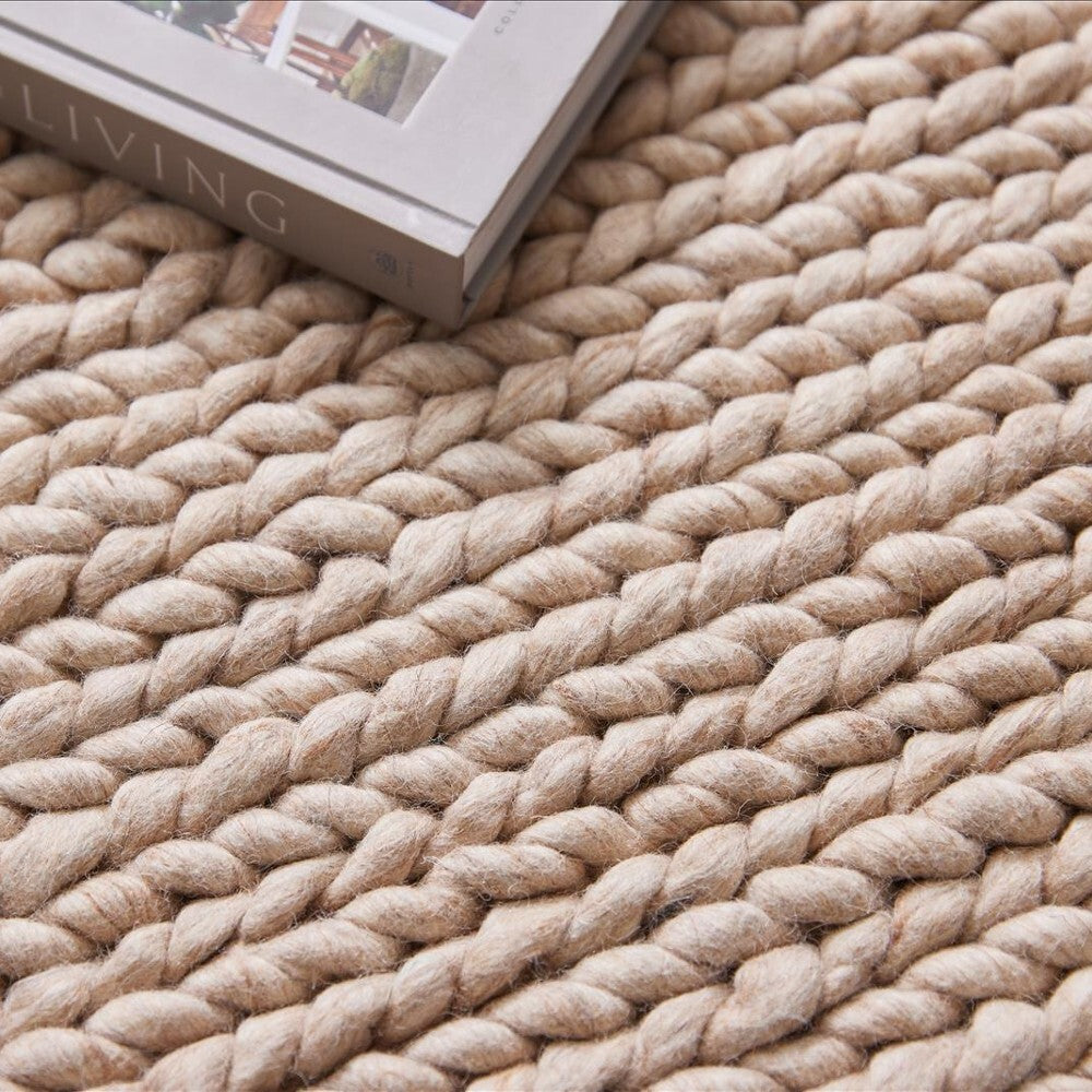 Bodie Handwoven Soumak Wool Rug - Natural Harvest - 300 x 400cm