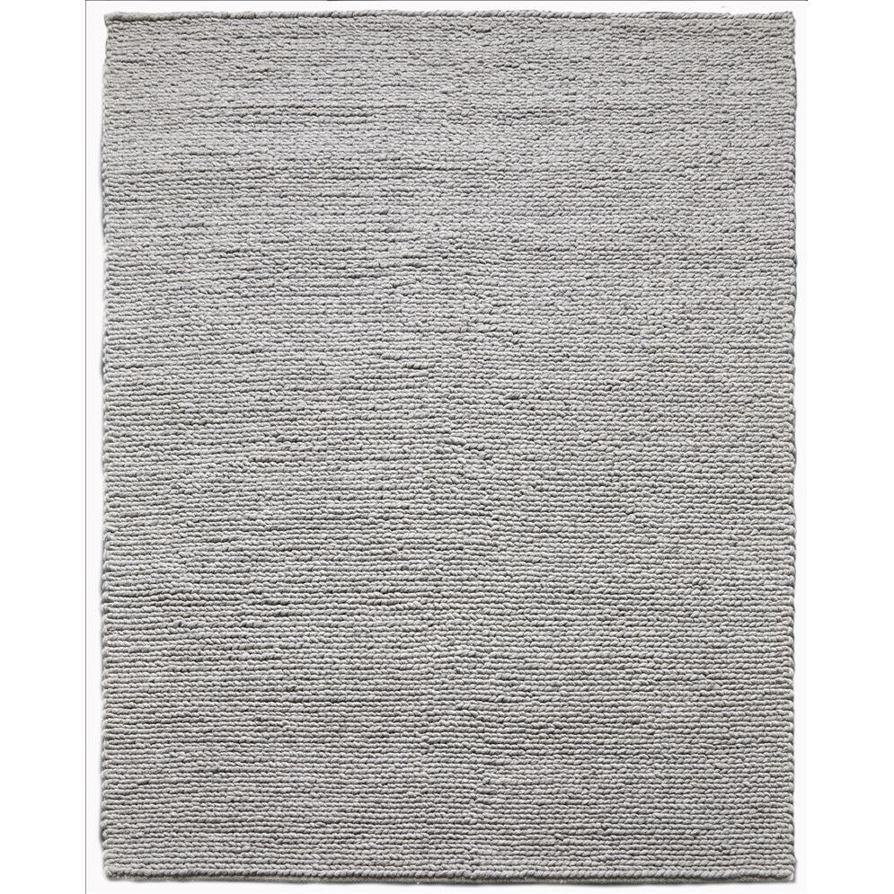 Bodie Handwoven Soumak Wool Rug - Frost Grey - 200 x 290cm