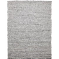 Bodie Handwoven Soumak Wool Rug - Frost Grey - 300 x 400cm