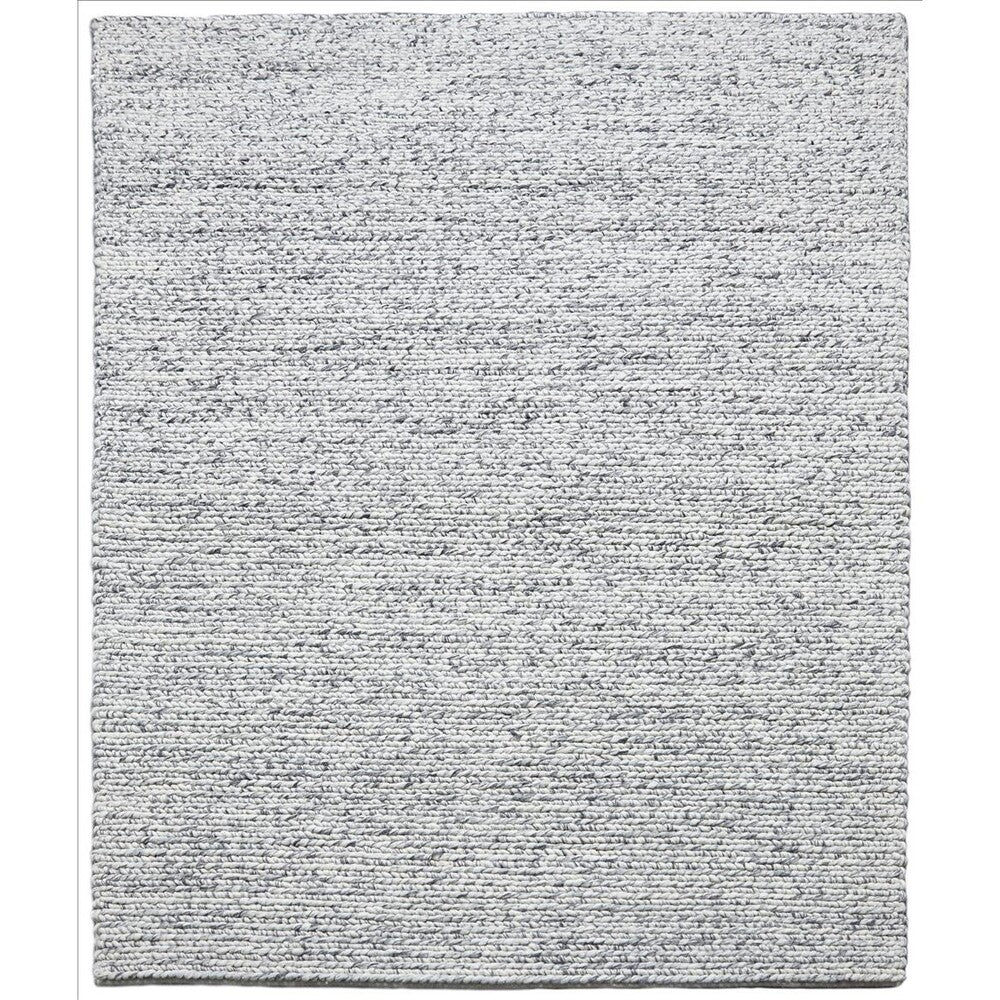 Bodie Handwoven Soumak Wool Rug - Marbled Grey - 200 x 290cm