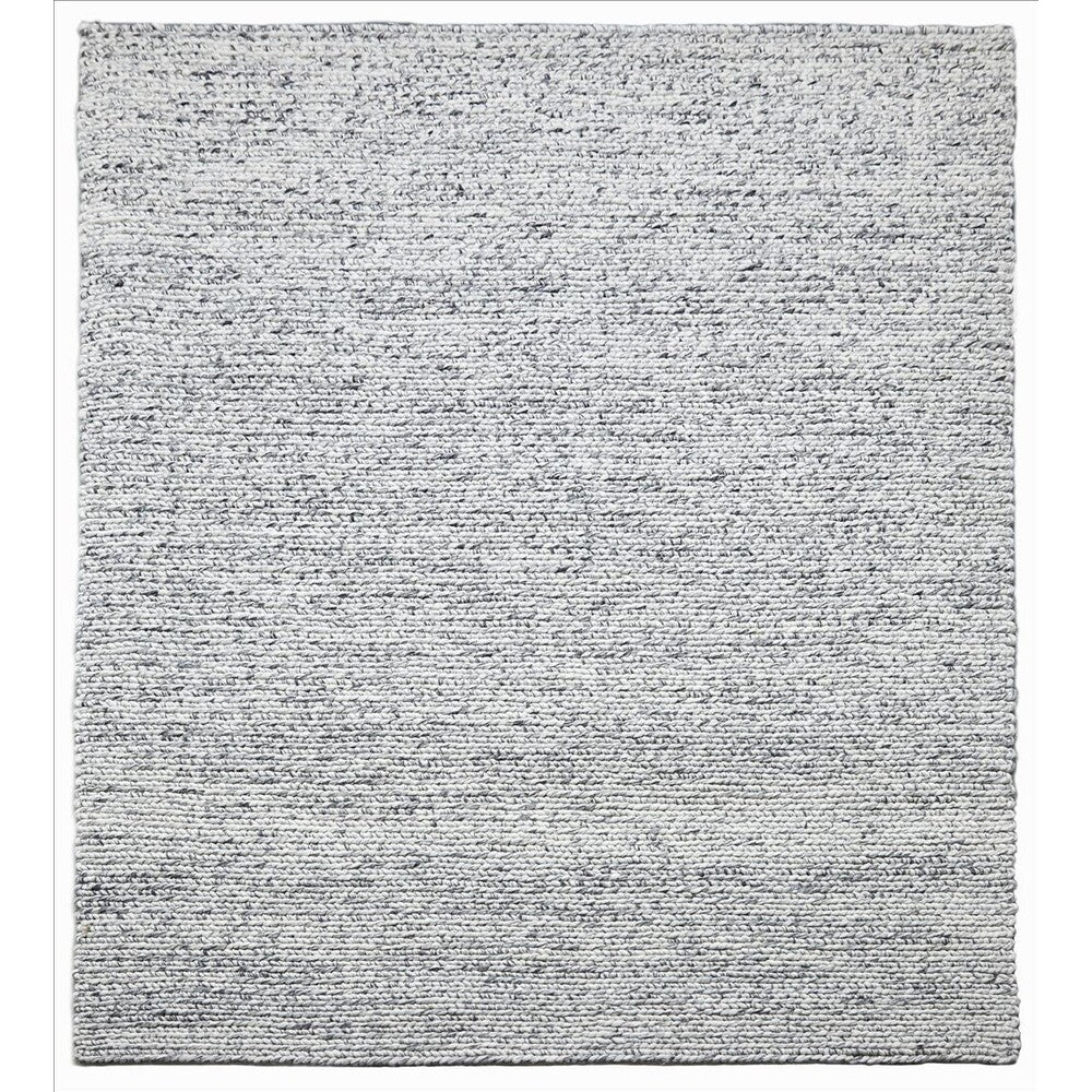 Bodie Handwoven Soumak Wool Rug - Marbled Grey - 240 x 330cm