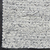 Bodie Handwoven Soumak Wool Rug - Marbled Grey - 240 x 330cm