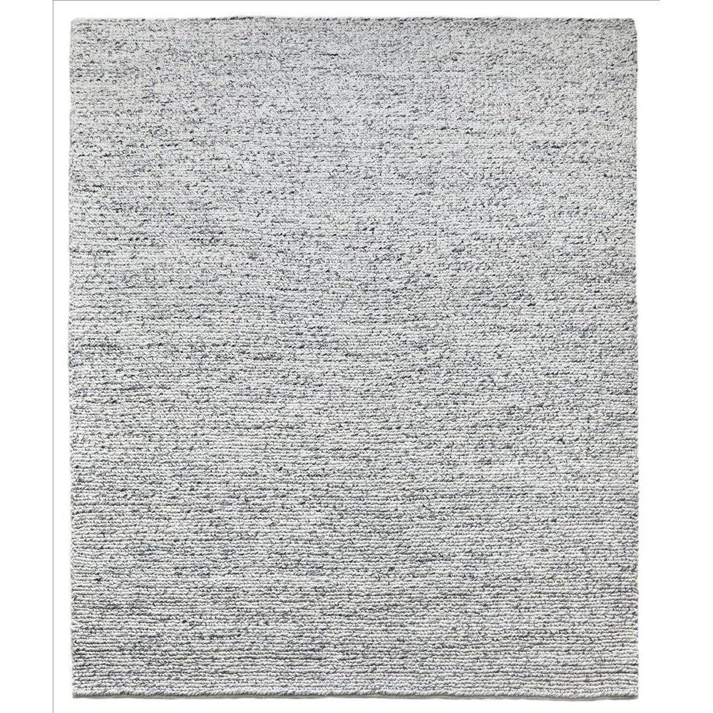 Bodie Handwoven Soumak Wool Rug - Marbled Grey - 300 x 400cm