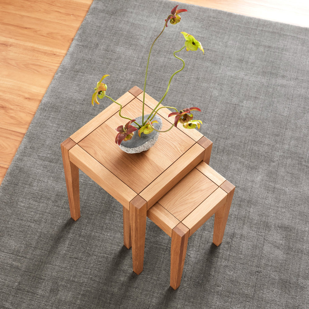 Freya Handloom Cut Pile Wool Rug - Storm Grey - 160 x 230cm