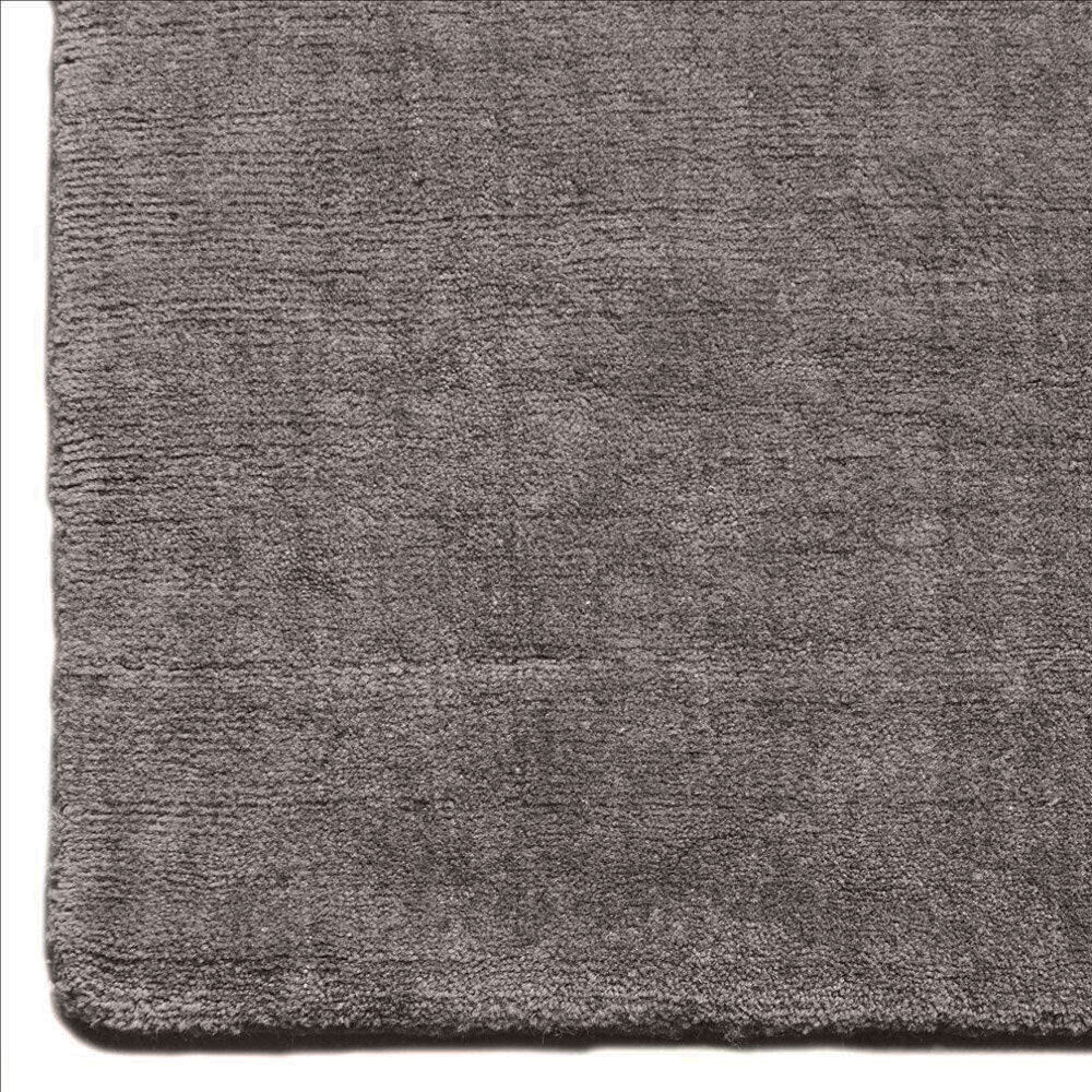 Freya Handloom Cut Pile Wool Rug - Storm Grey - 300 x 400cm