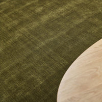 Freya Handloom Cut Pile Wool Rug - Nori Green - 200 x 290cm