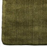 Freya Handloom Cut Pile Wool Rug - Nori Green - 300 x 400cm