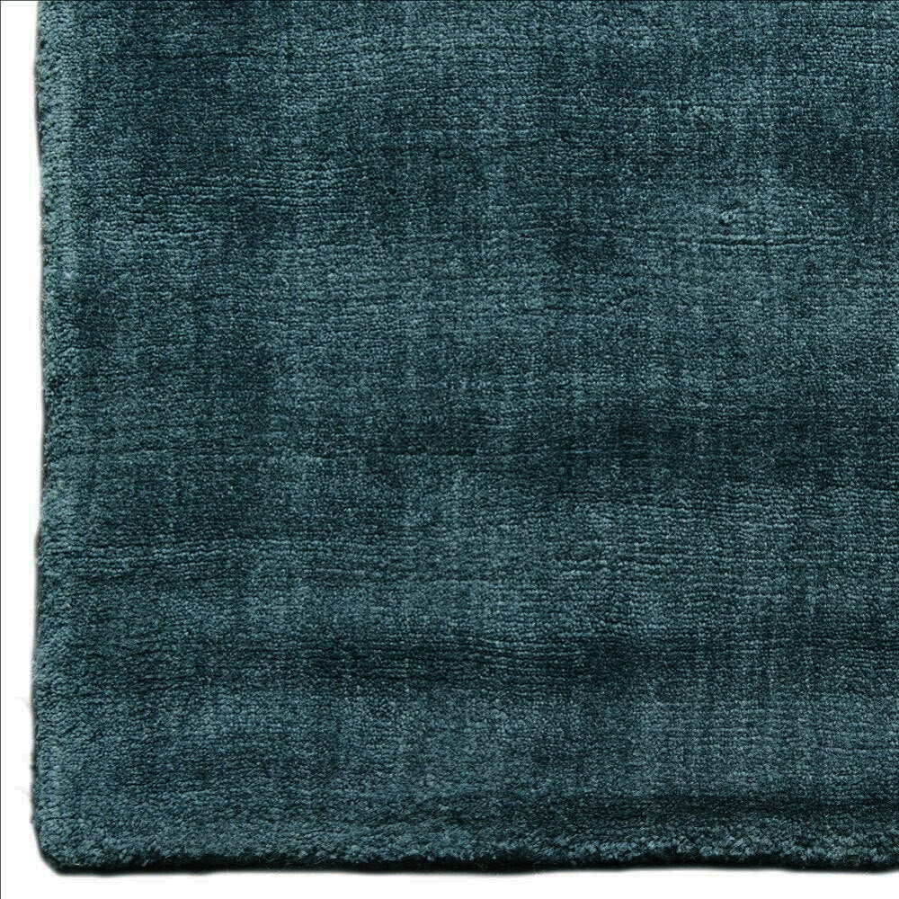 Freya Runner Rug - Handloom New Zealand Wool -  Deep Sea Blue