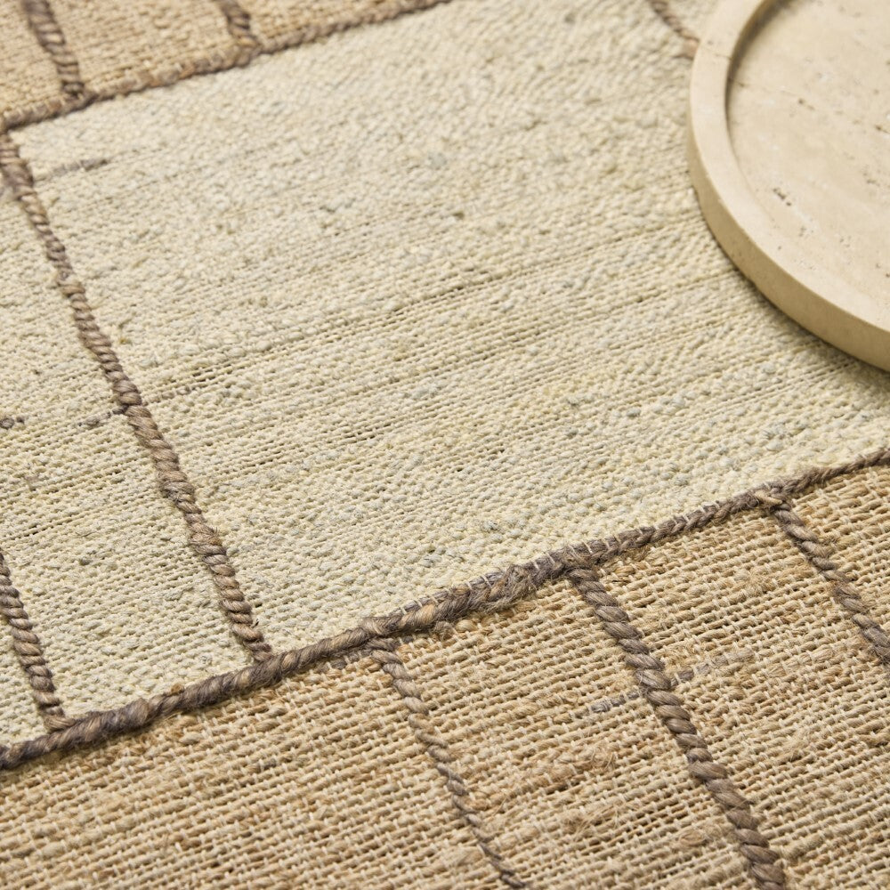 Anders Handwoven Rug - Jute & Cotton Blend