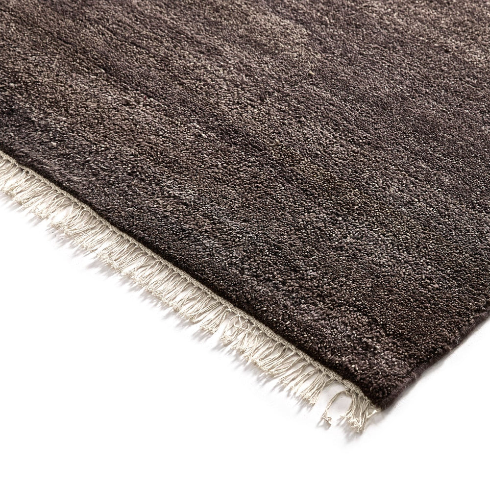 Elsa Rug - Hand Knotted New Zealand Wool -  Coffee Brown
