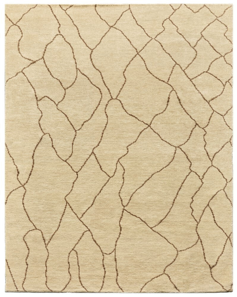 Lars hand-knotted, ultra-plush New Zealand wool short pile patterned rug