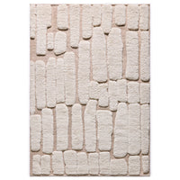 Fristad Rug - Hand Knotted New Zealand Wool -  Natural Harvest Cream