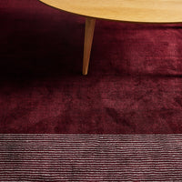 Trea Rug - Handloom New Zealand Wool -  Berry Red