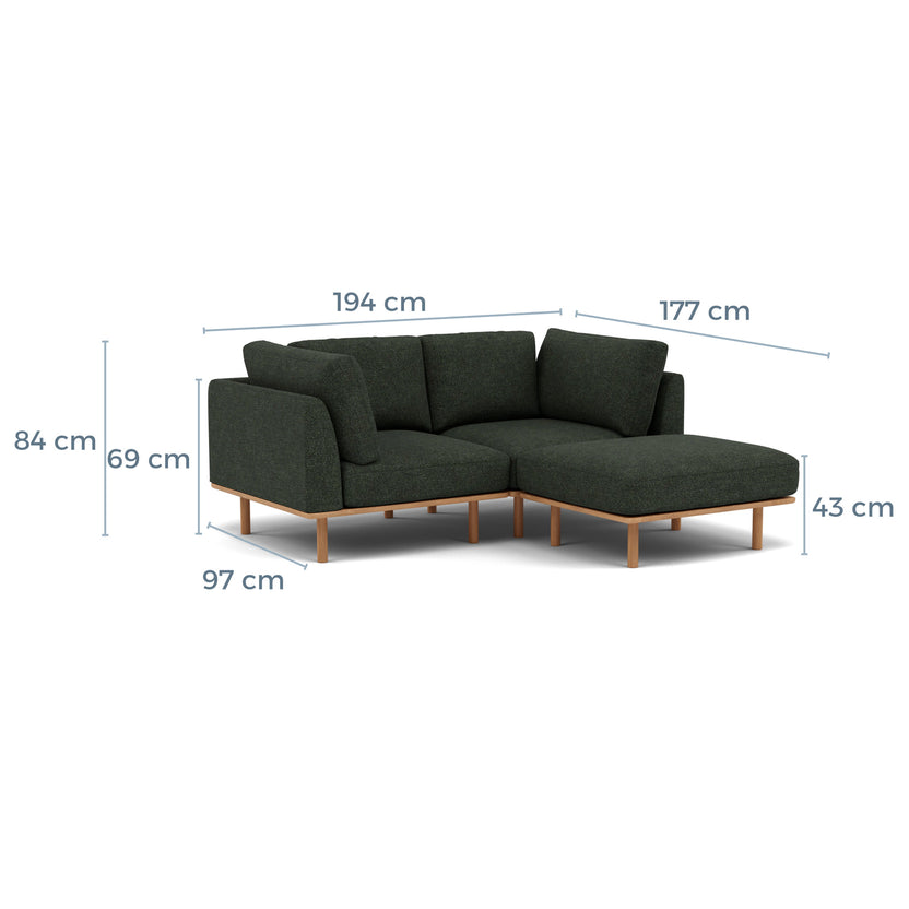 iconbydesign-anika-modular-sofa-2-seater-chaise-oak-olive-green-fabric--LH4AD0--measurements-cm.webp