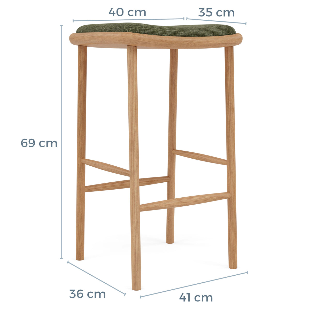 iconbydesign-anton-bar-stool-oak-aloe-green-fabric--DF8FA1--measurements-cm.webp