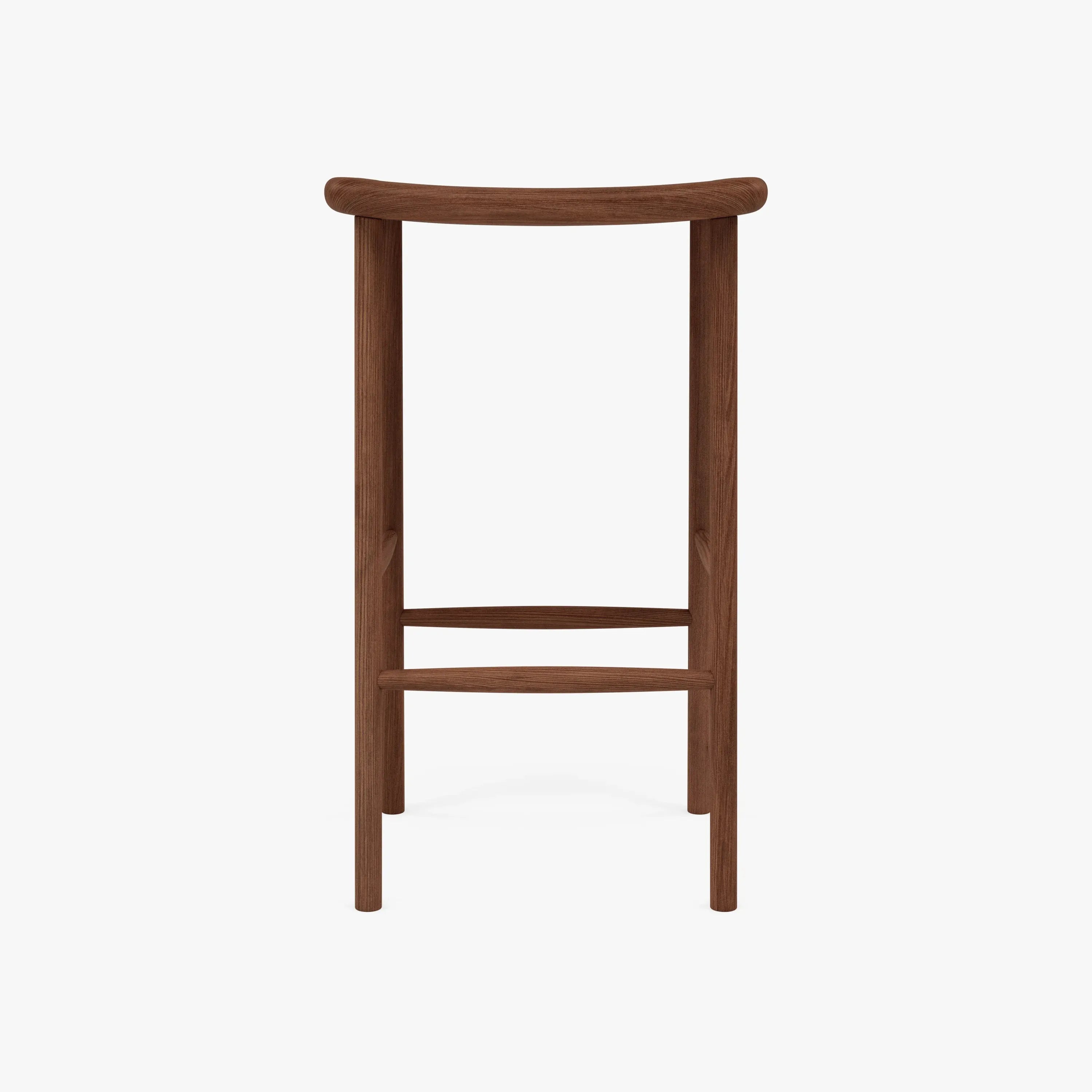 Anton Bar Stool Solid Seat Solid American Walnut
