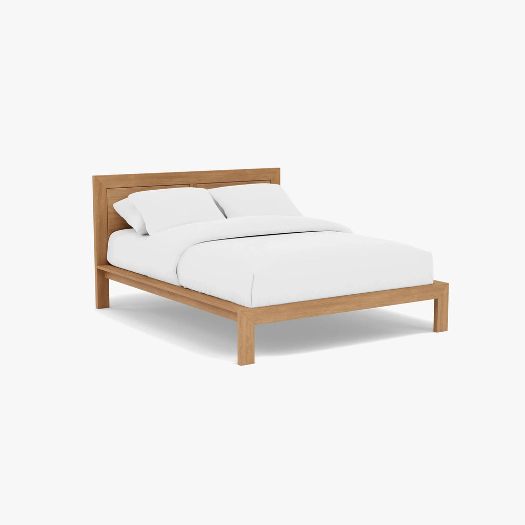 Anya Bed Frame Queen Solid American Oak
