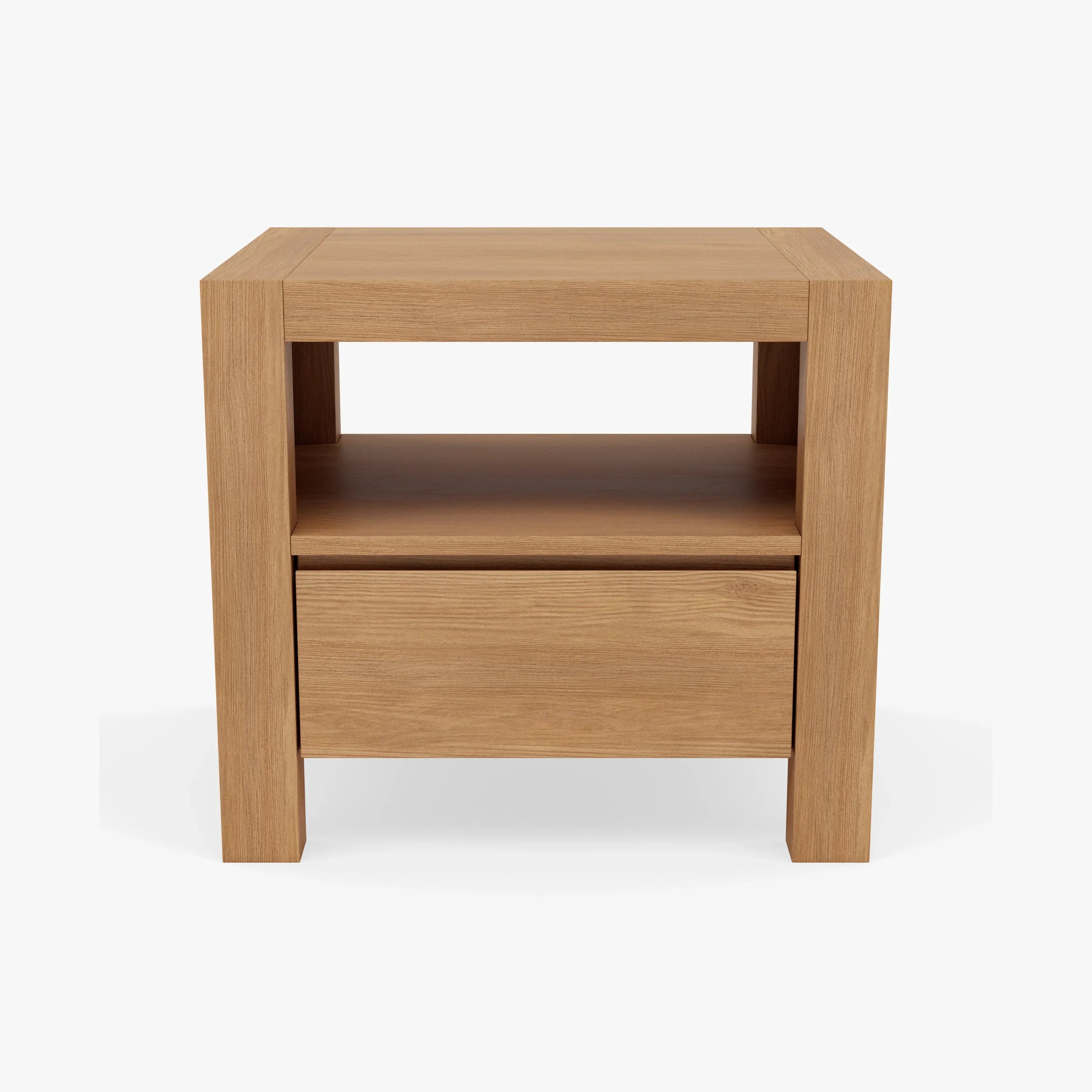 Anya Bedside Table 1 Drawer 50 x 40cm Solid American Oak