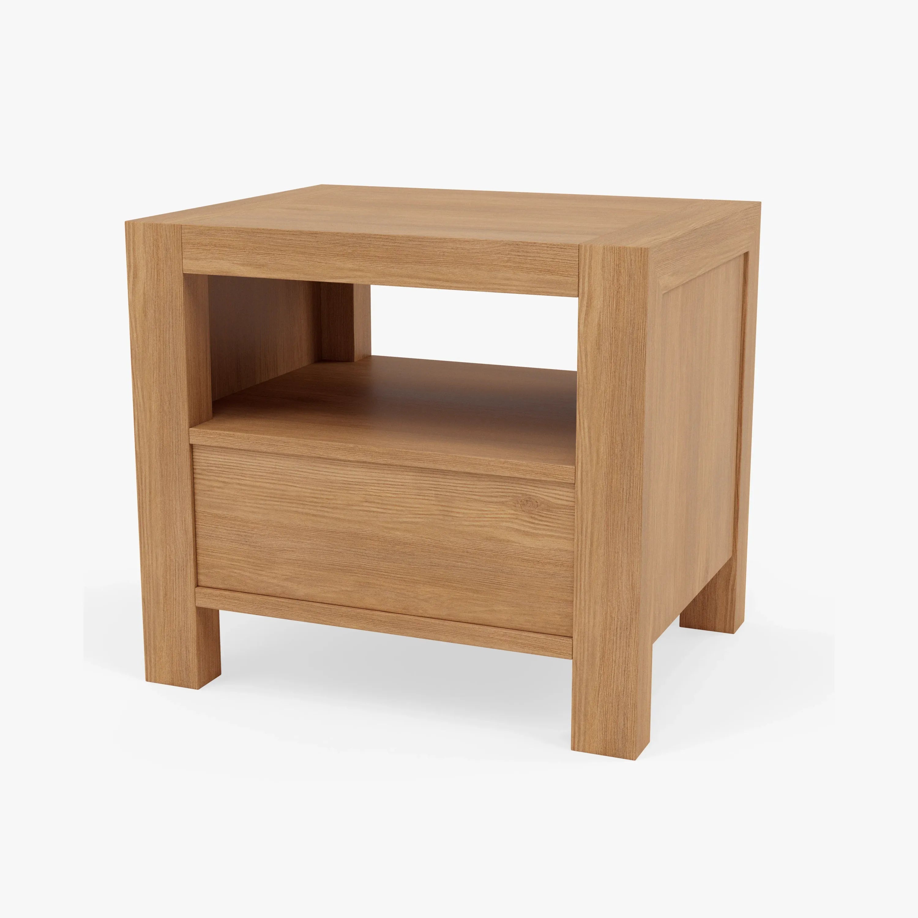 Anya Bedside Table 1 Drawer 50 x 40cm Solid American Oak