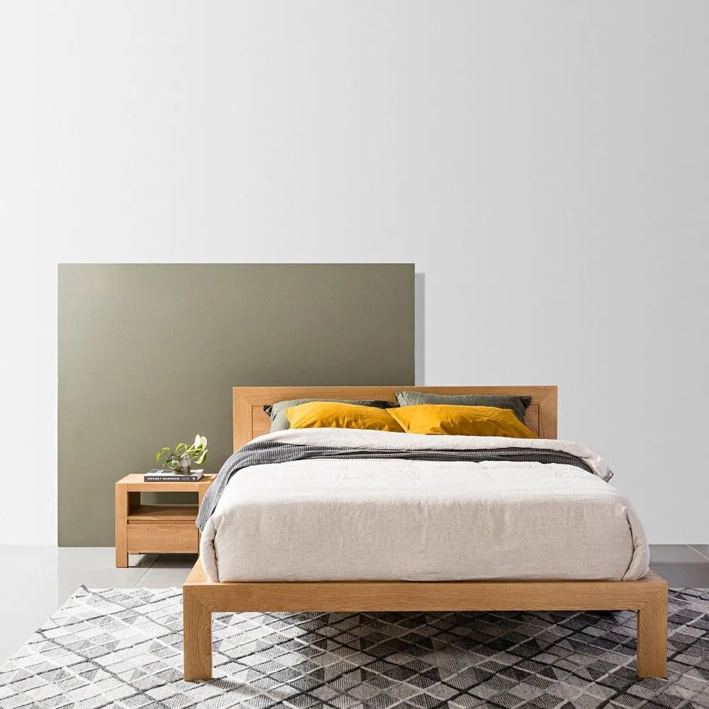 Anya Bedside Table 1 Drawer 50 x 40cm Solid American Oak