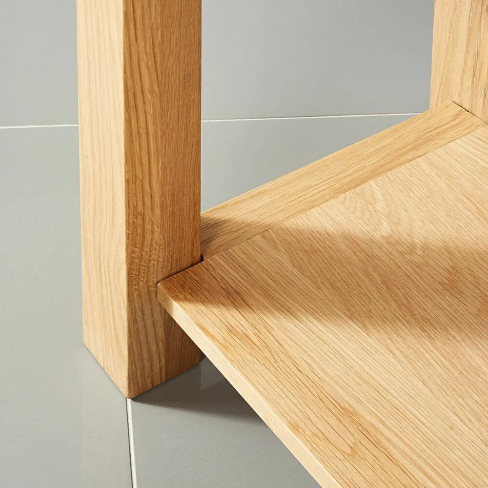 Anya Console Table 110 x 40cm Solid American Oak