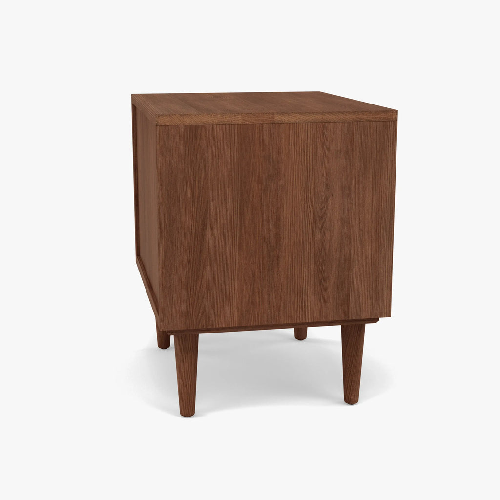 Arne Bedside Table 2 Drawers 55 x 45cm Solid American Walnut