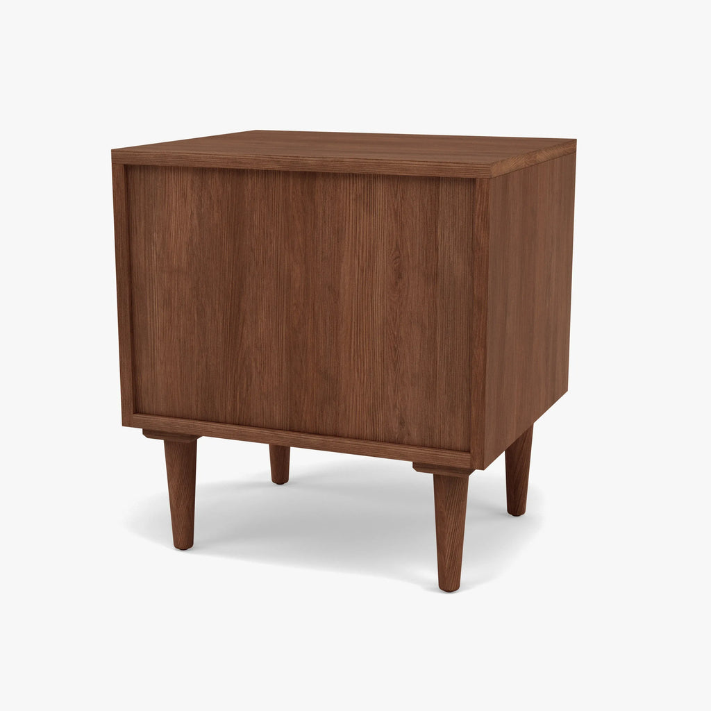 Arne Bedside Table 2 Drawers 55 x 45cm Solid American Walnut