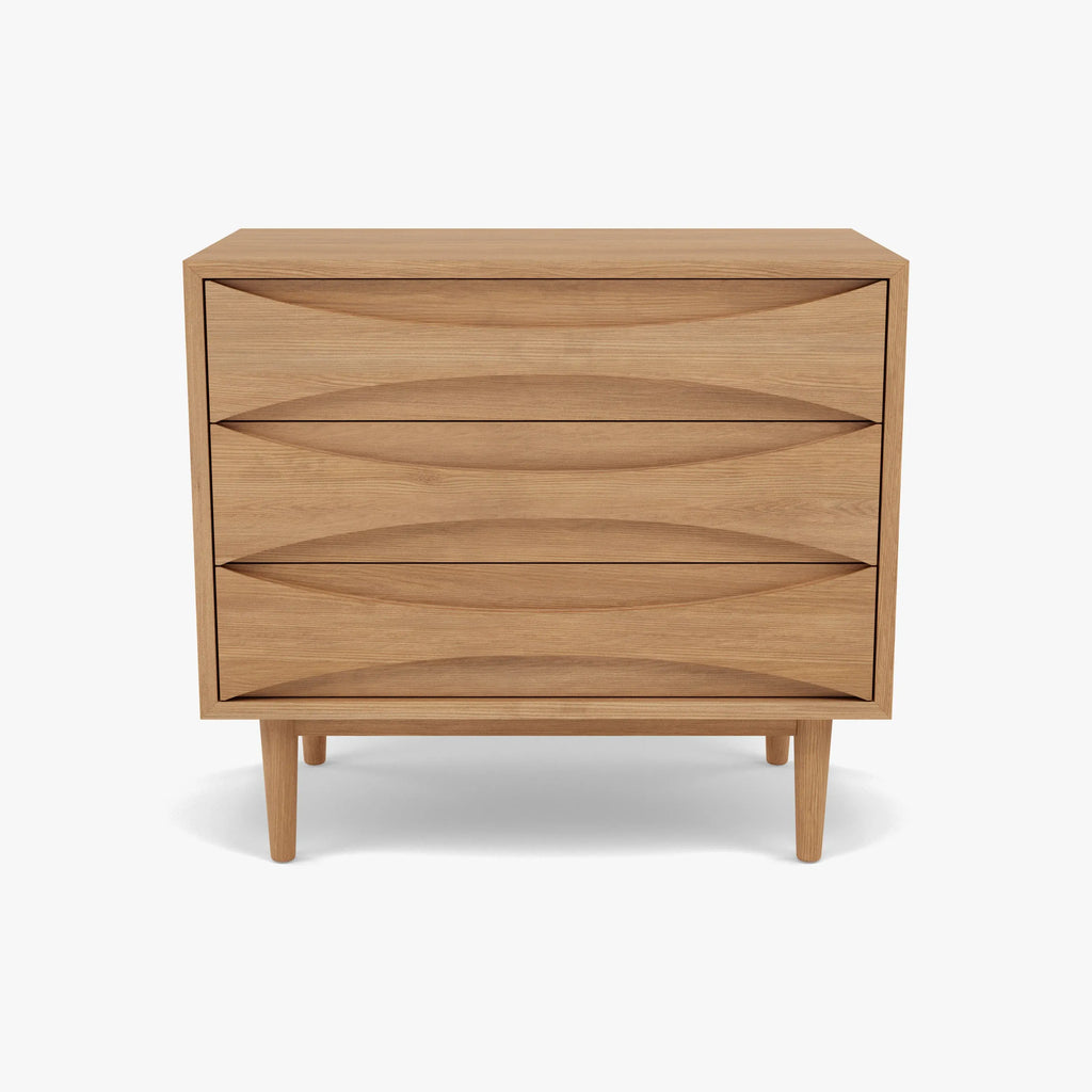 Arne Chest 3 Drawers 80 x 45cm Solid American Oak