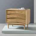 Arne Chest 3 Drawers 80 x 45cm Solid American Oak