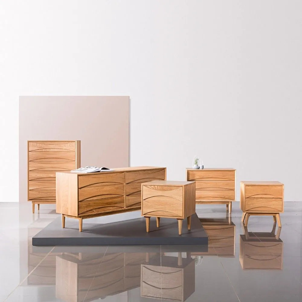 Arne Chest 3 Drawers 80 x 45cm Solid American Oak