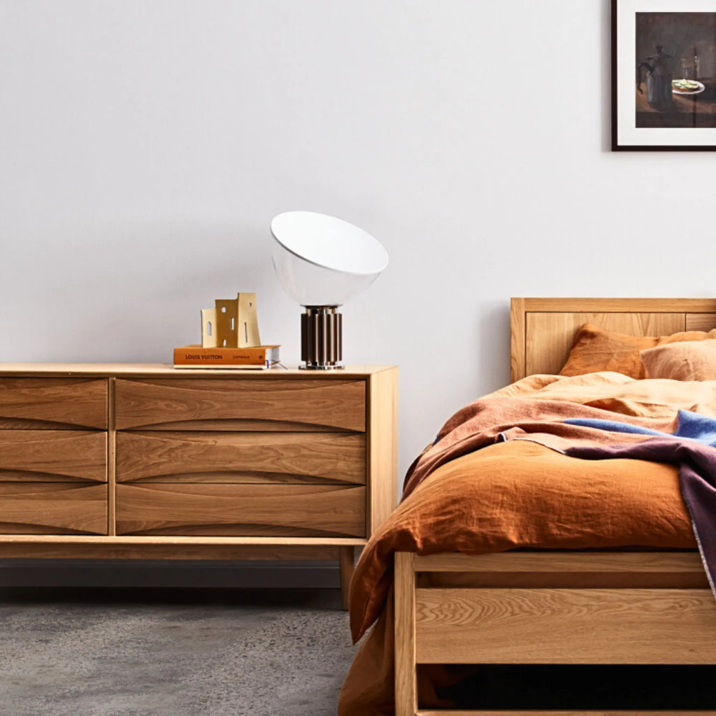 Arne Chest 6 Drawers 158 x 45cm Solid American Oak