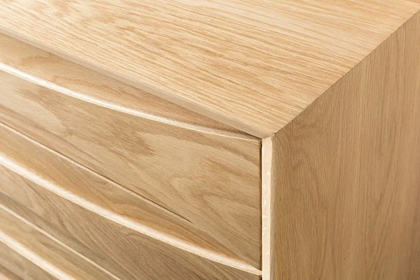 Arne Chest 6 Drawers 158 x 45cm Solid American Oak