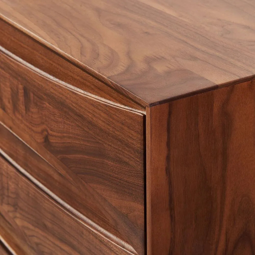 Arne Chest 6 Drawers 158 x 45cm Solid American Walnut