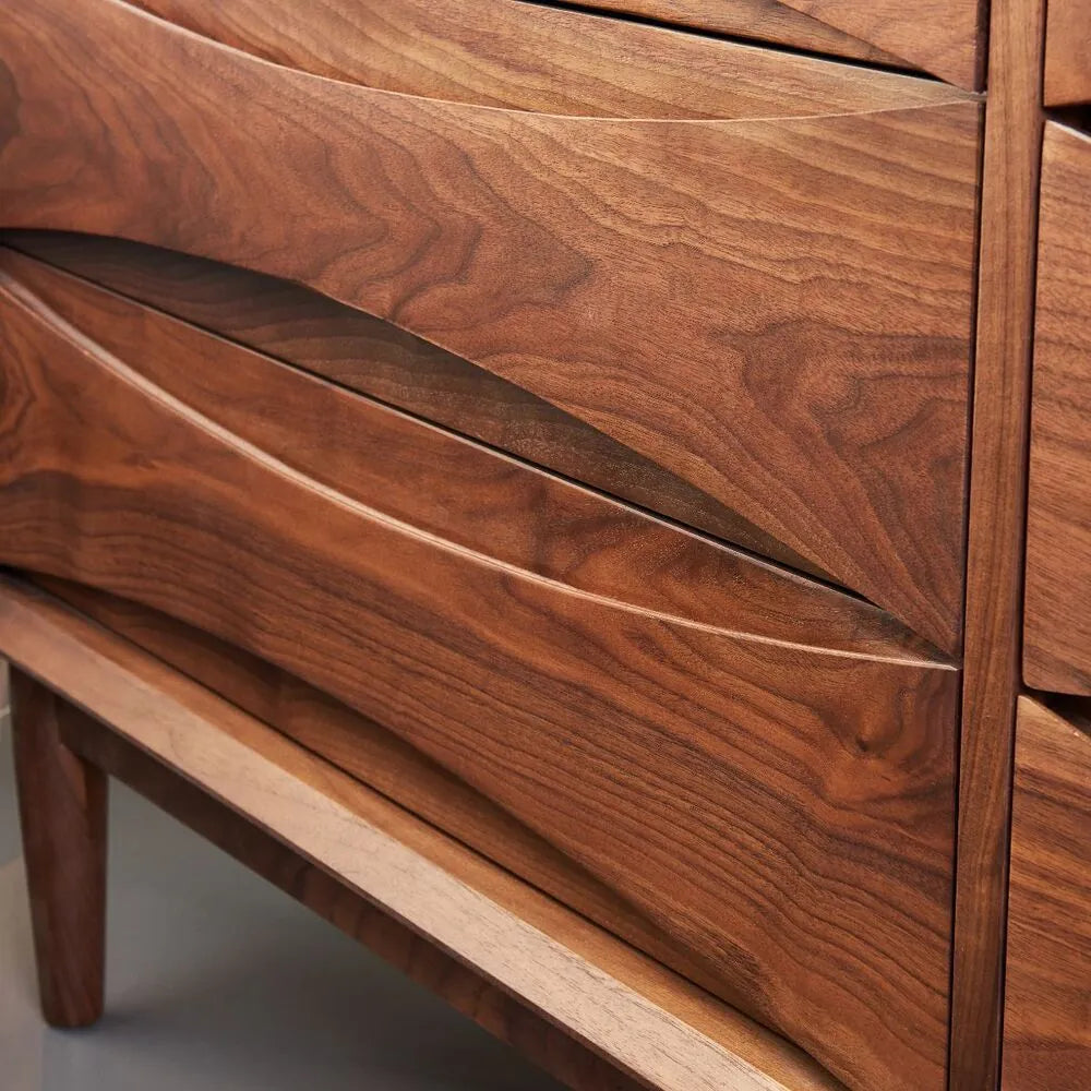 Arne Chest 6 Drawers 158 x 45cm Solid American Walnut